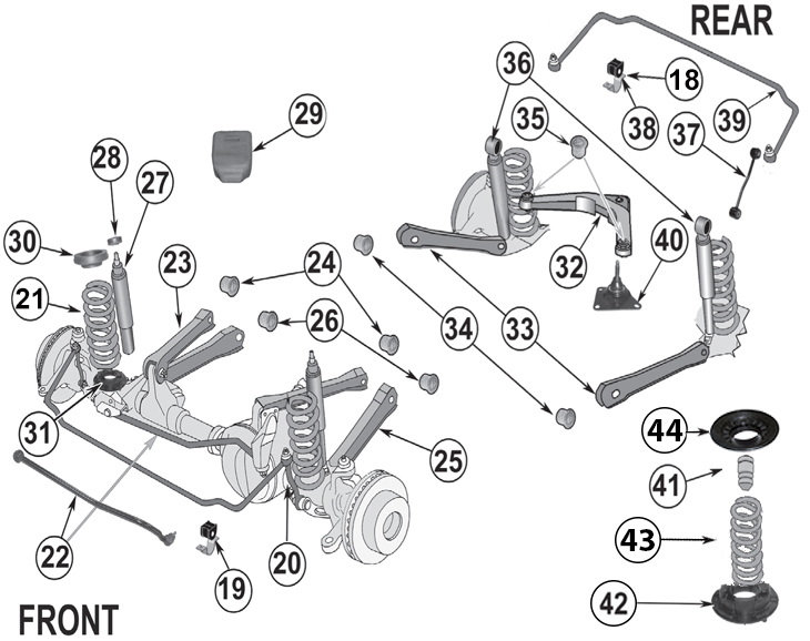 Jeep Grand Cherokee WJ Parts ('99-'04) | Quadratec