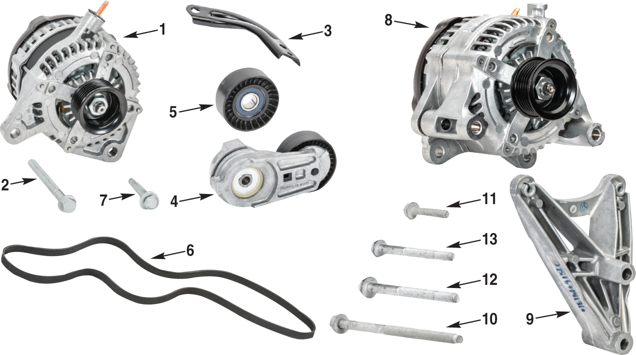 Jeep Wrangler JK Alternator Parts | Quadratec