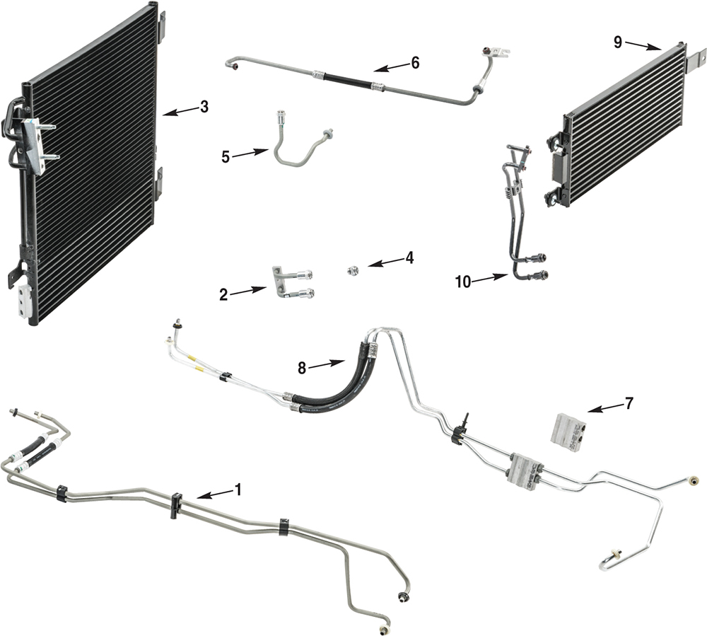 Jeep Wrangler JK Automatic Transmission Oil Cooling Parts | Quadratec