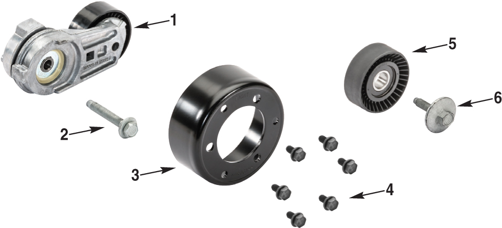 Jeep Wrangler JK Cooling Drive Pulley Parts