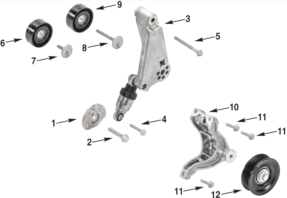 Jeep Wrangler JK Cooling Drive Pulley Parts