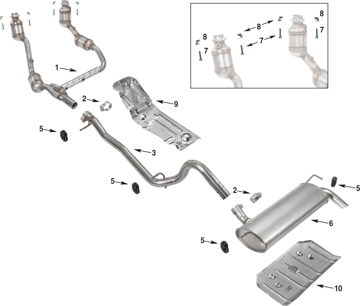 Actualizar 63+ imagen 2007 jeep wrangler exhaust system diagram