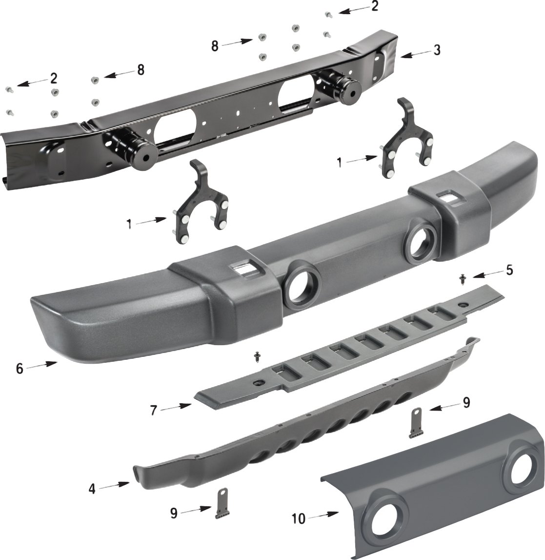 Jeep Wrangler Jk Front Bumper Parts