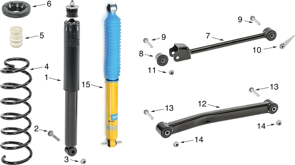 Jeep Wrangler JK Front Suspension Parts | Quadratec