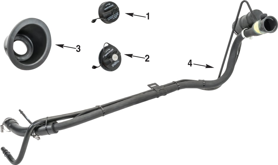 Jeep Wrangler JK Fuel Filler Tube Parts | Quadratec