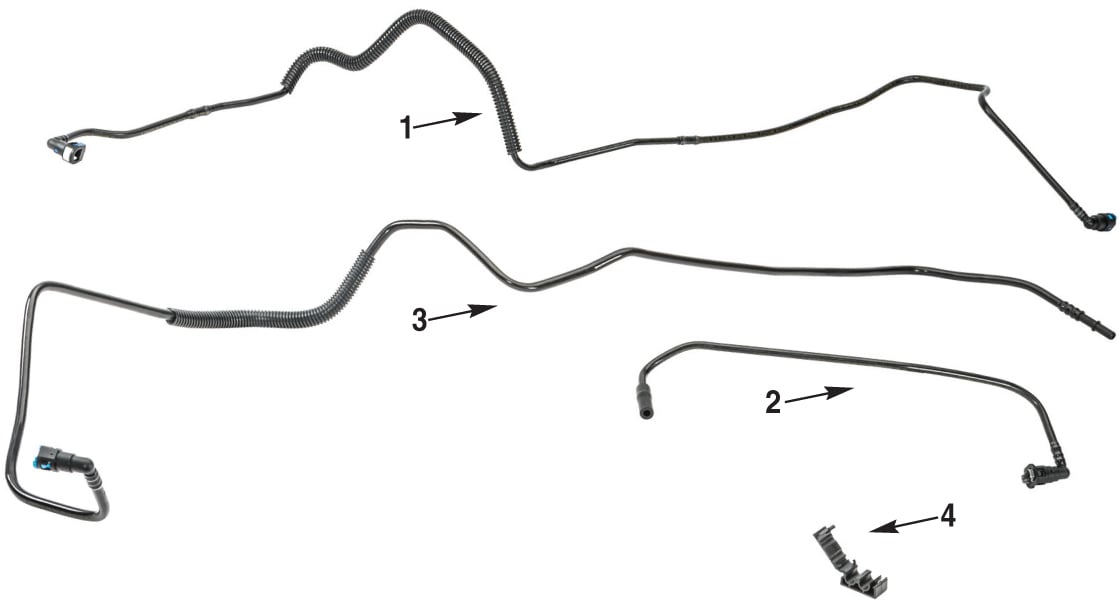 07-11 Jeep Wrangler JK Fuel Line Parts