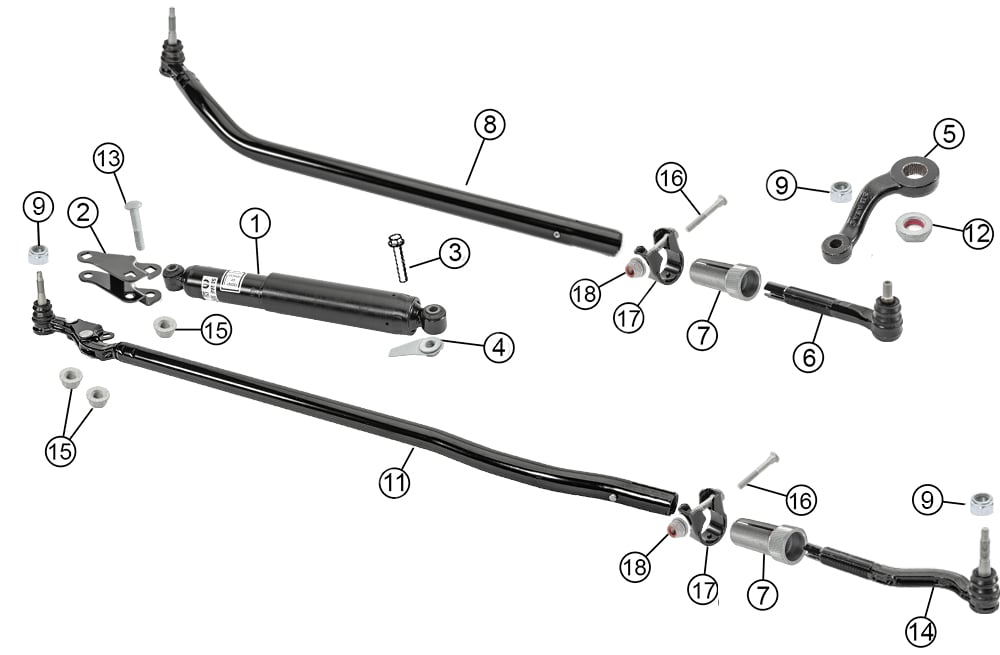 Jeep Wrangler JL Steering Linkage Parts