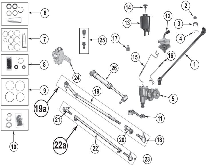 Jeep Cherokee XJ Steering Parts ('84-'01) | Quadratec Jeep Ignition Wiring Diagrams Quadratec