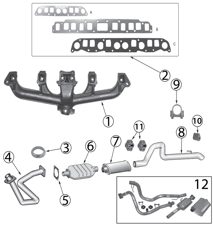 Introducir 43+ imagen 1995 jeep wrangler yj exhaust system