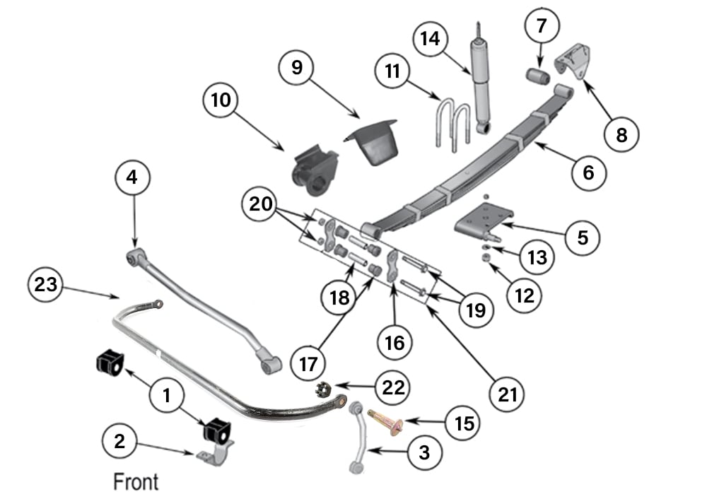 Introducir 45+ imagen 1995 jeep wrangler front suspension