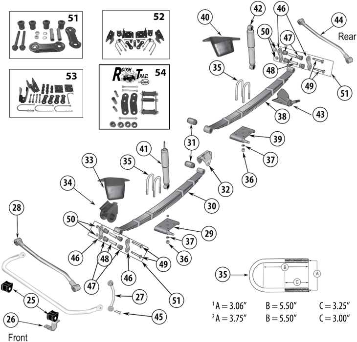 Jeep Wrangler YJ Suspension Parts ('87-'95) | Quadratec