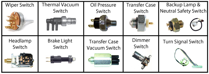 Jeep Wrangler YJ Switch Parts ('87-'95) | Quadratec