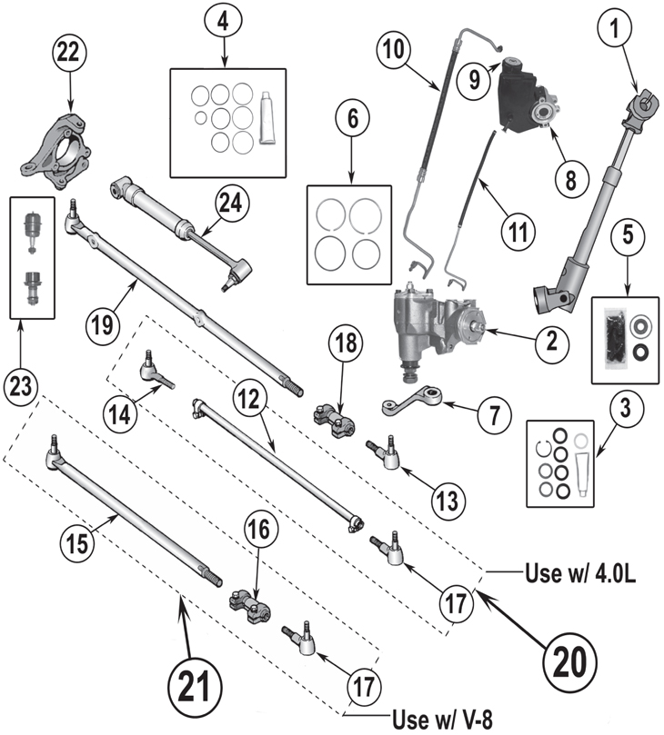 Jeep Grand Cherokee ZJ Steering Parts ('93-'98) | Quadratec jeep wrangler door lock wiring diagram 