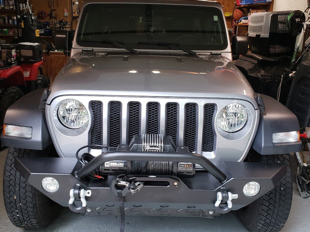 TACTIK® Front Bumper with Over Rider Hoop, Jeep Parts and Accessories