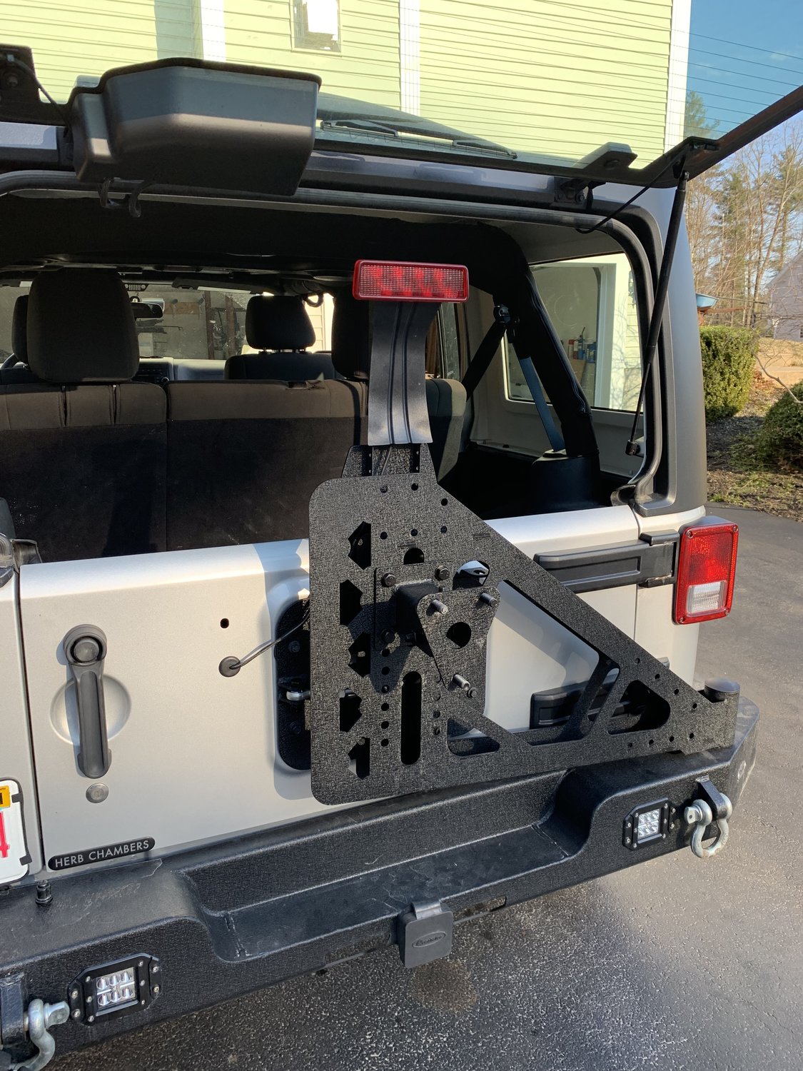 Rugged Ridge 11546.23 3rd Brake Light Extension for 0718 Jeep Wrangler JK Quadratec