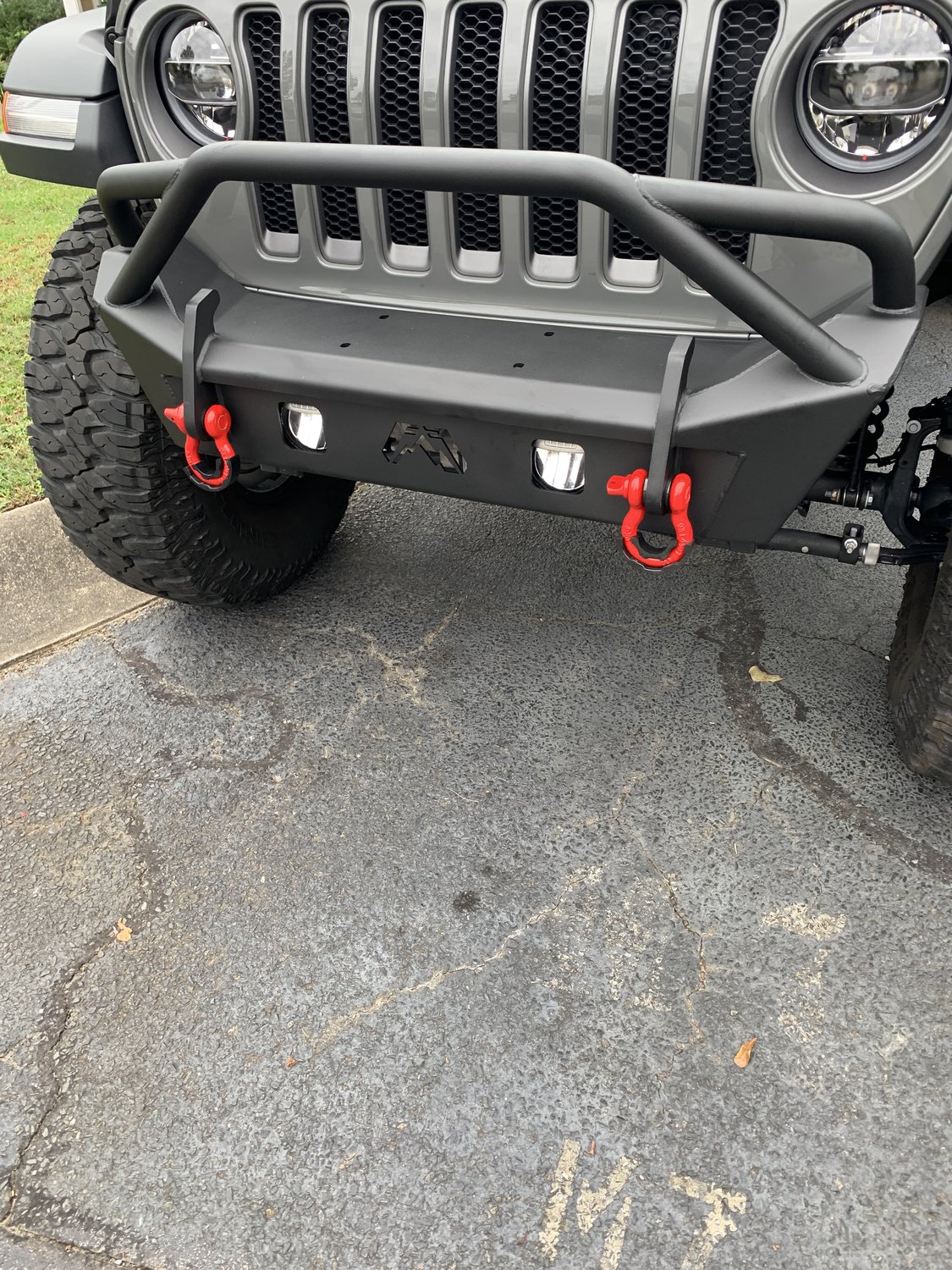 Fab Fours Front Stubby Bumper For 18 20 Jeep Wrangler Jl