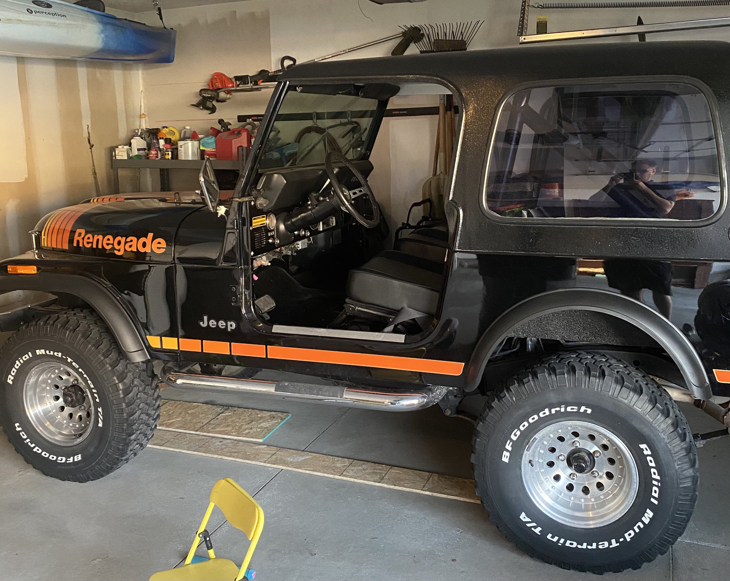 Phoenix Graphix Renegade Vinyl Hood Graphics Kit for 7980 Jeep CJ5