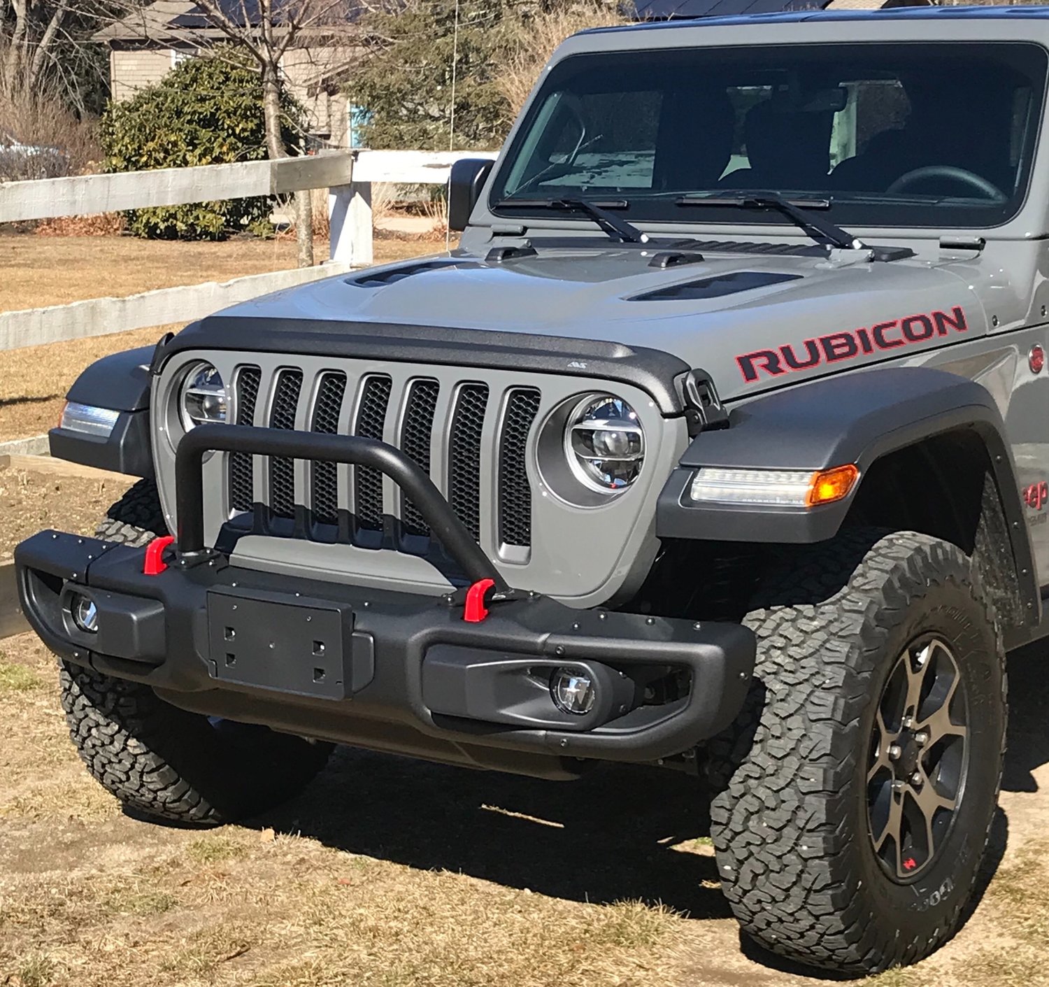 Warn 102350 Mid Grille Guard Tube For 18 19 Jeep Wrangler