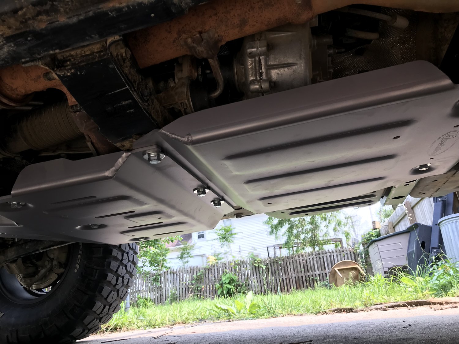 Quadratec Aluminum Modular Engine & Transmission, and Transfer Case Skid Plates for 1820 Jeep