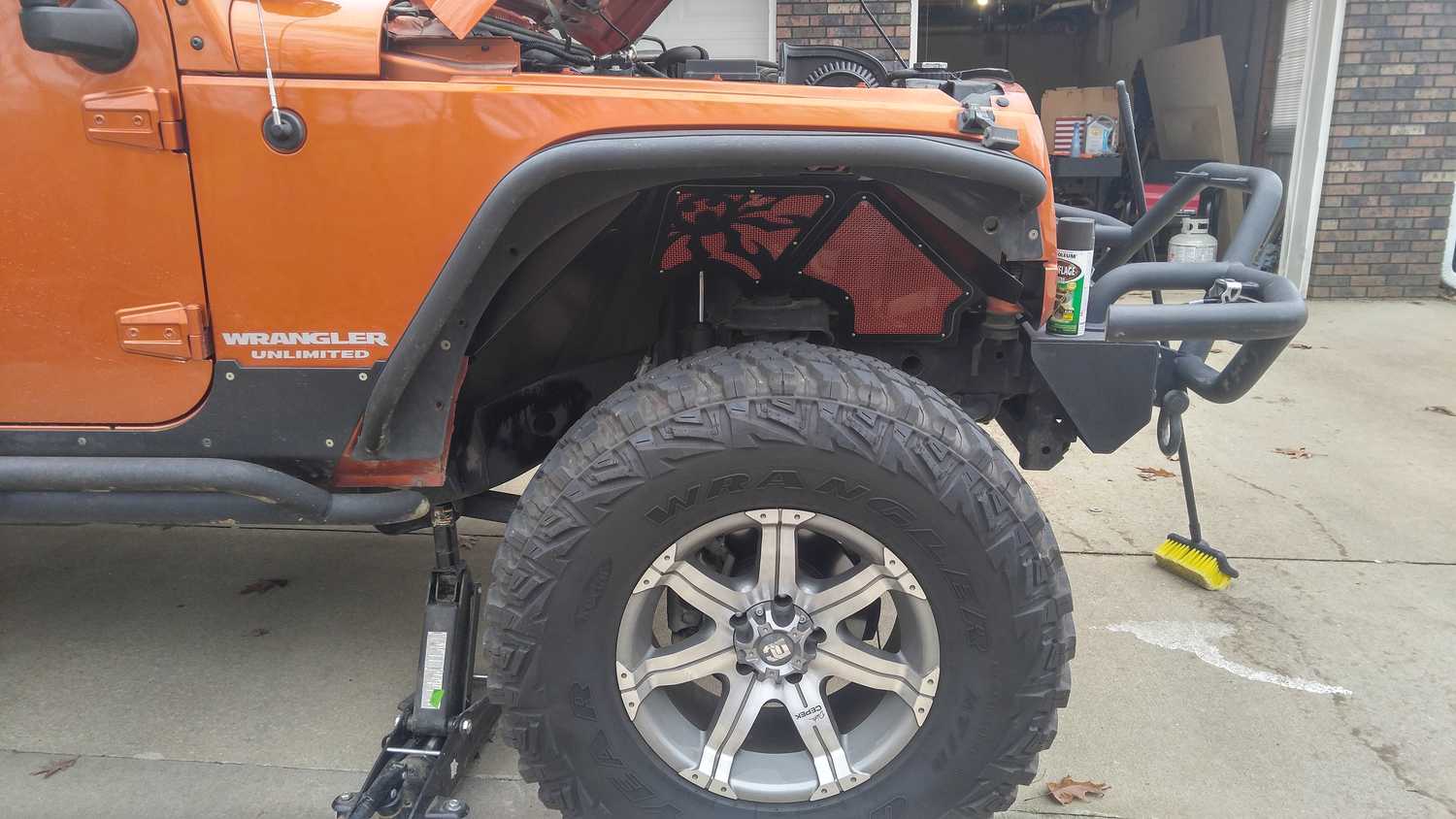 Poison Spyder Vented Inner Fender Kit for 0718 Jeep Wrangler JK Quadratec