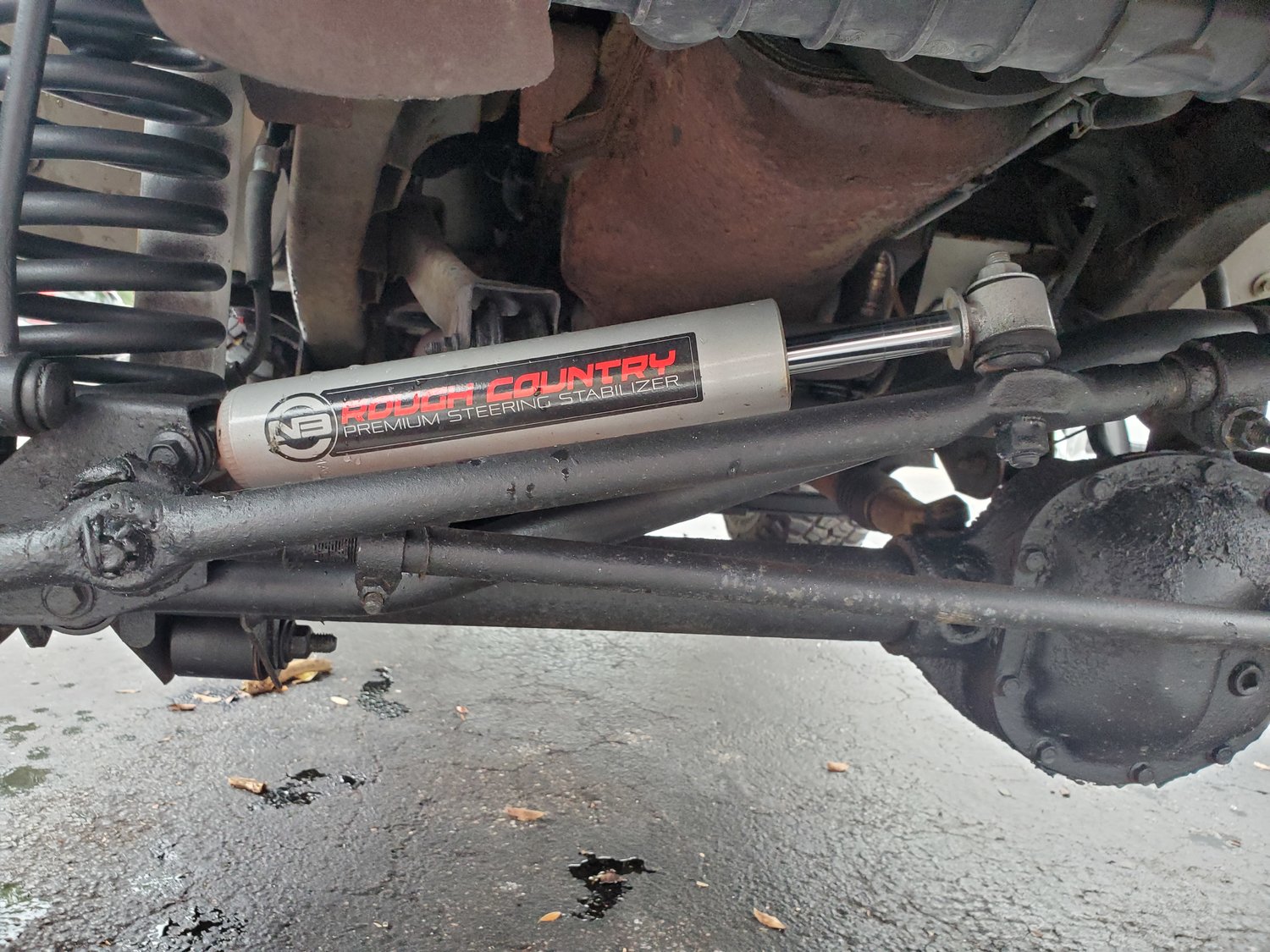 Rough Country 8731730 N3 Steering Stabilizer for 8406 Jeep Wrangler YJ