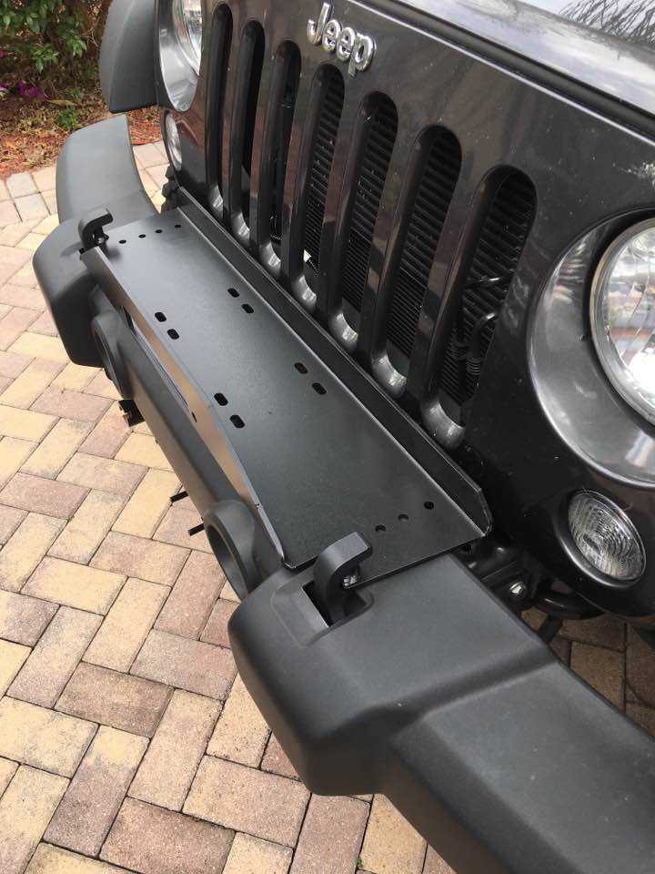 Rock Hard 4X4 RH5010.0 Winch Mounting Plate for 0718 Jeep Wrangler JK