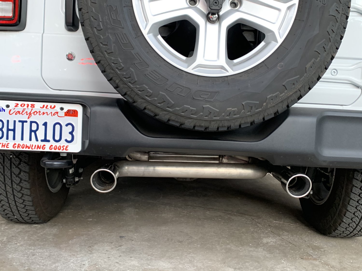 Borla ATAK® 2.5" Dual Axle Back Exhaust for 1820 Jeep Wrangler JL 3.6L
