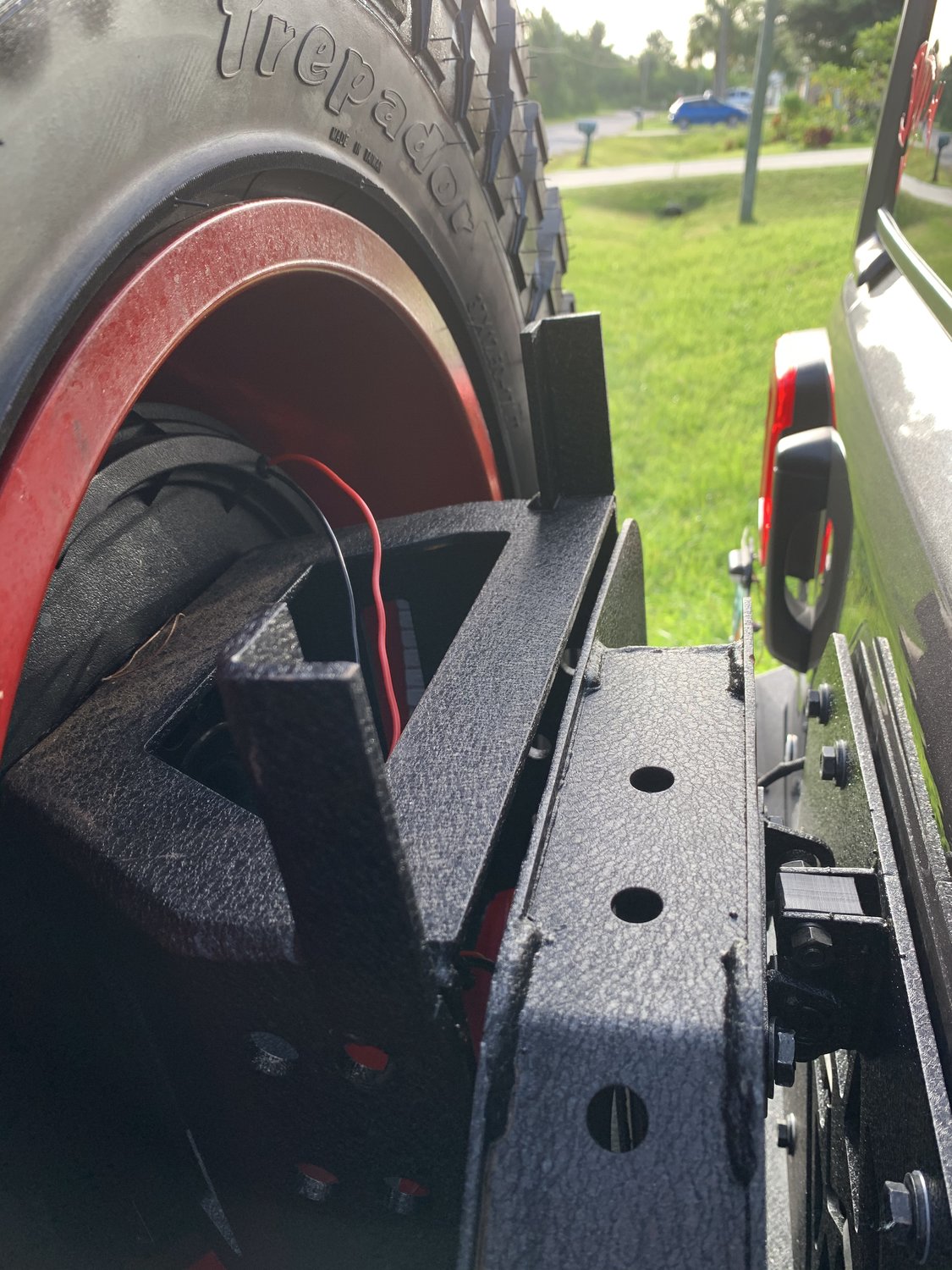 DV8 Offroad RBJL08 Rear Bumper and Swing Away Tire Carrier for 1820