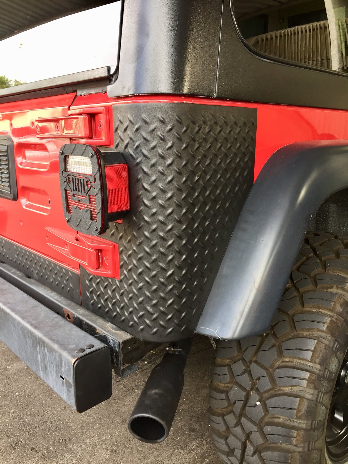 Rugged Ridge 11650 02 Rear Corner Guards For 97 06 Jeep