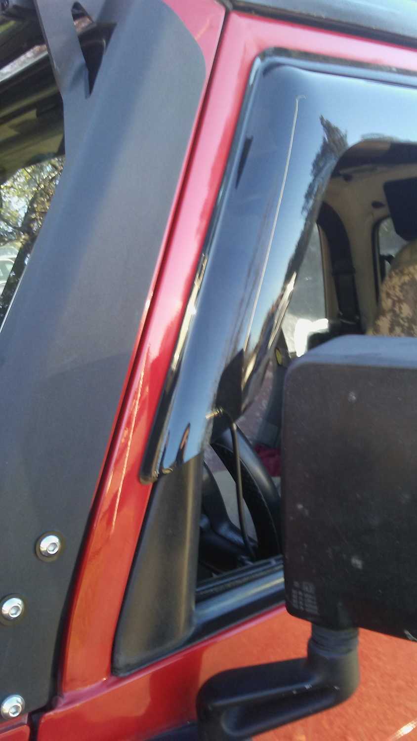 Wade 7251460 TapeOn SLIM WINDGUARD Wind Deflectors for 9706 Jeep