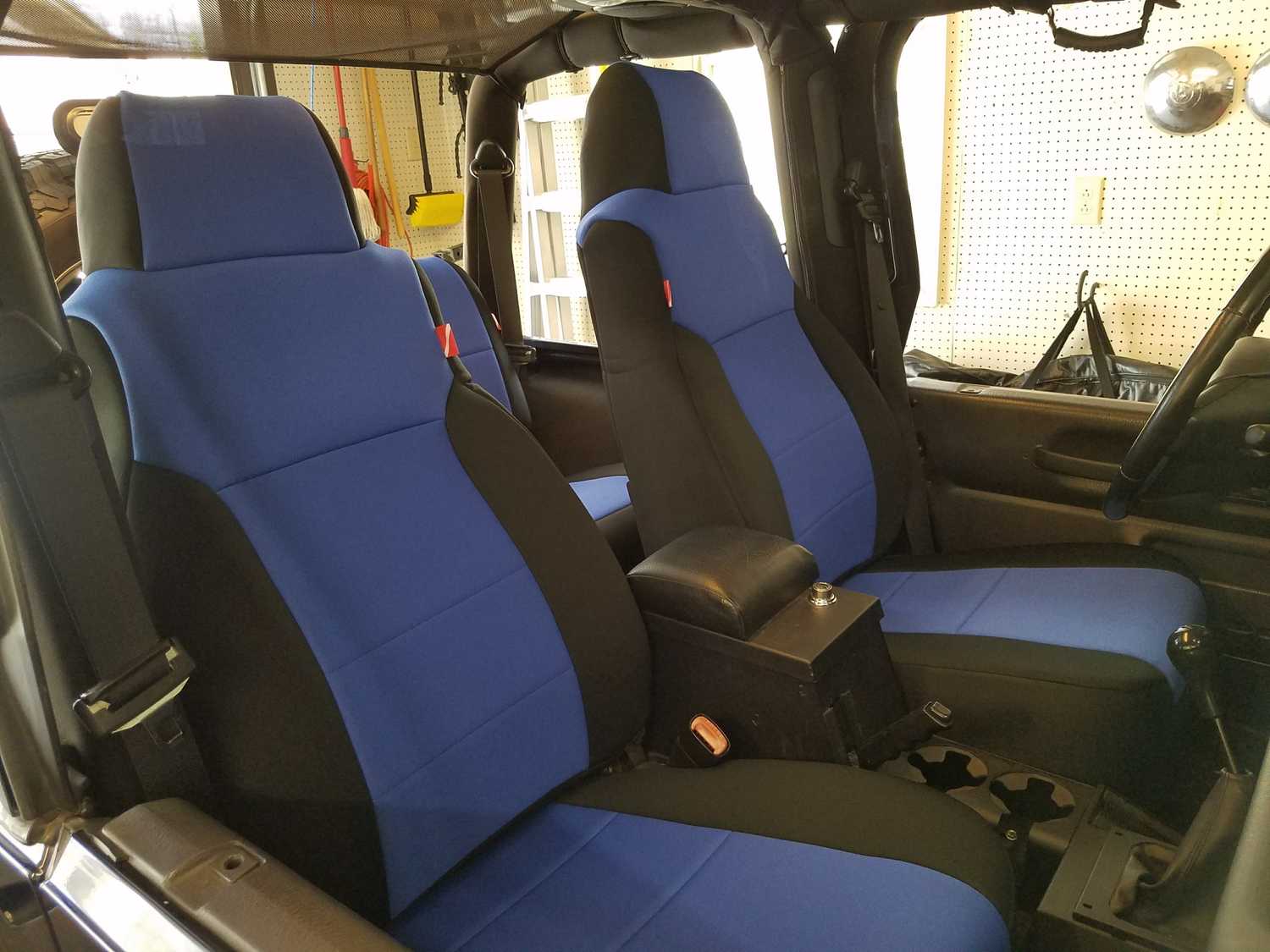 Diver Down Front and Rear Neoprene Seat Covers for 9706 Jeep Wrangler TJ Quadratec