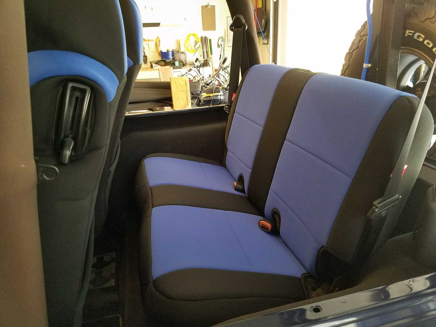 Diver Down Front and Rear Neoprene Seat Covers for 9706 Jeep Wrangler TJ Quadratec