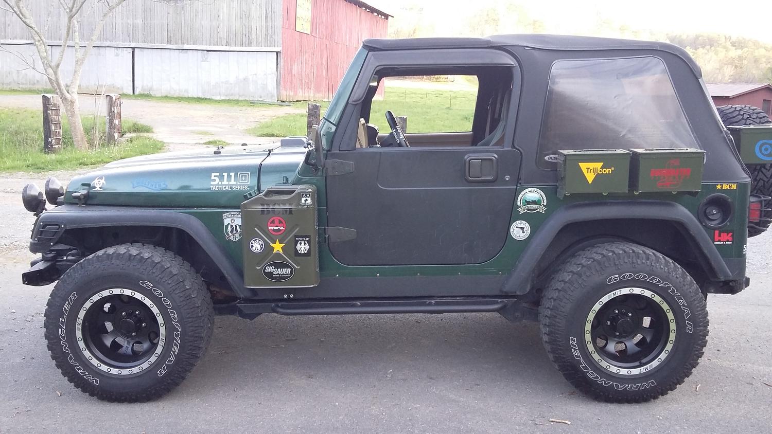 Body Armor TJ4121 Rockcrawler Side Guards for 9706 Jeep Wrangler TJ