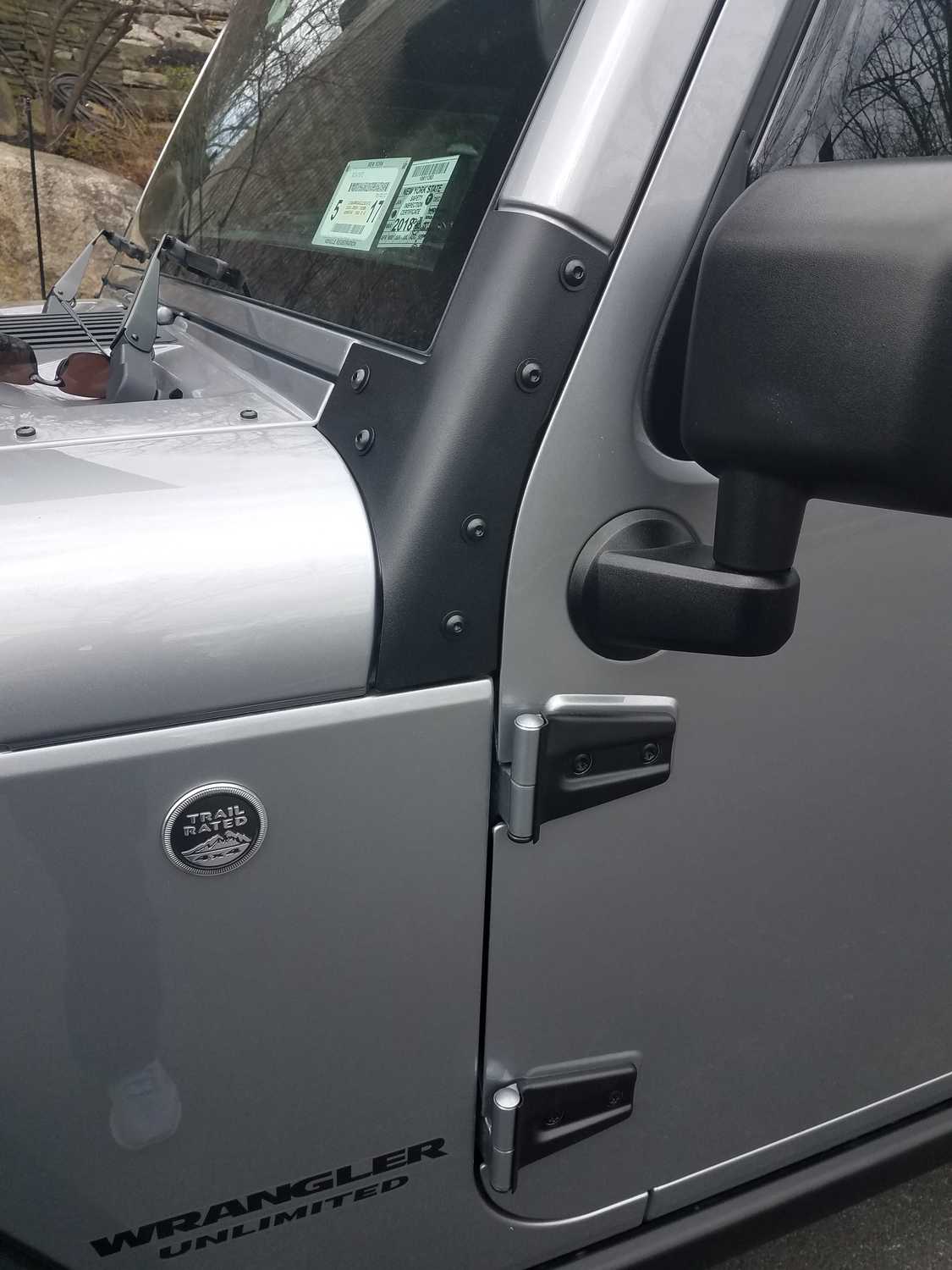 Kentrol Stainless Steel Windshield Supports For 07 18 Jeep