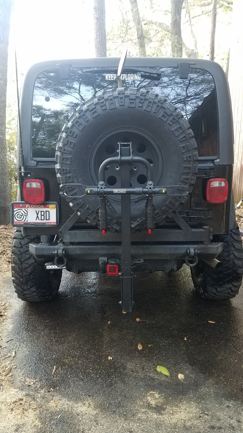 folding bike rack hitch