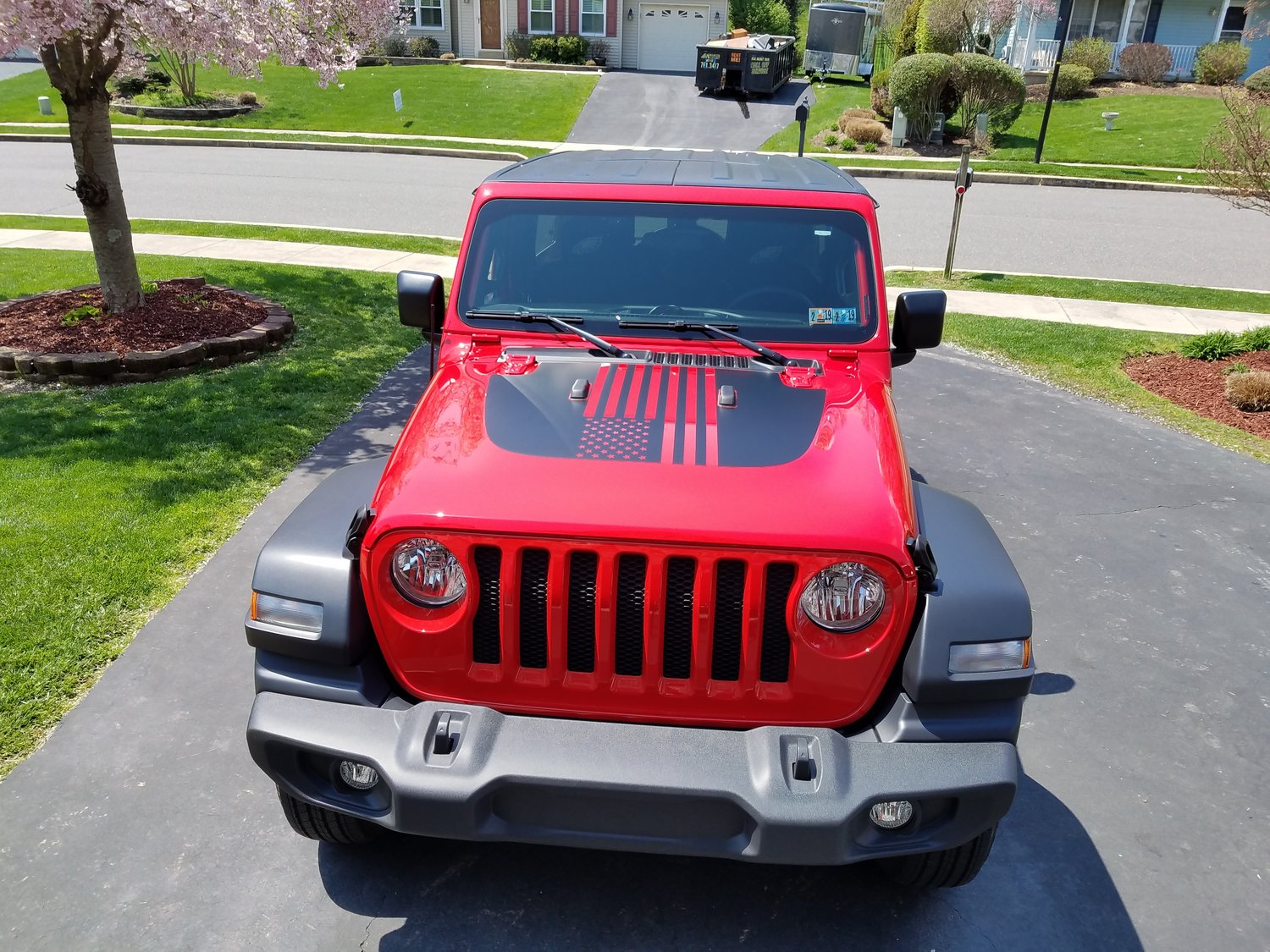 Mopar 82215735 American Flag Hood Decal For 18 20 Jeep Wrangler Jl Gladiator Jt Quadratec