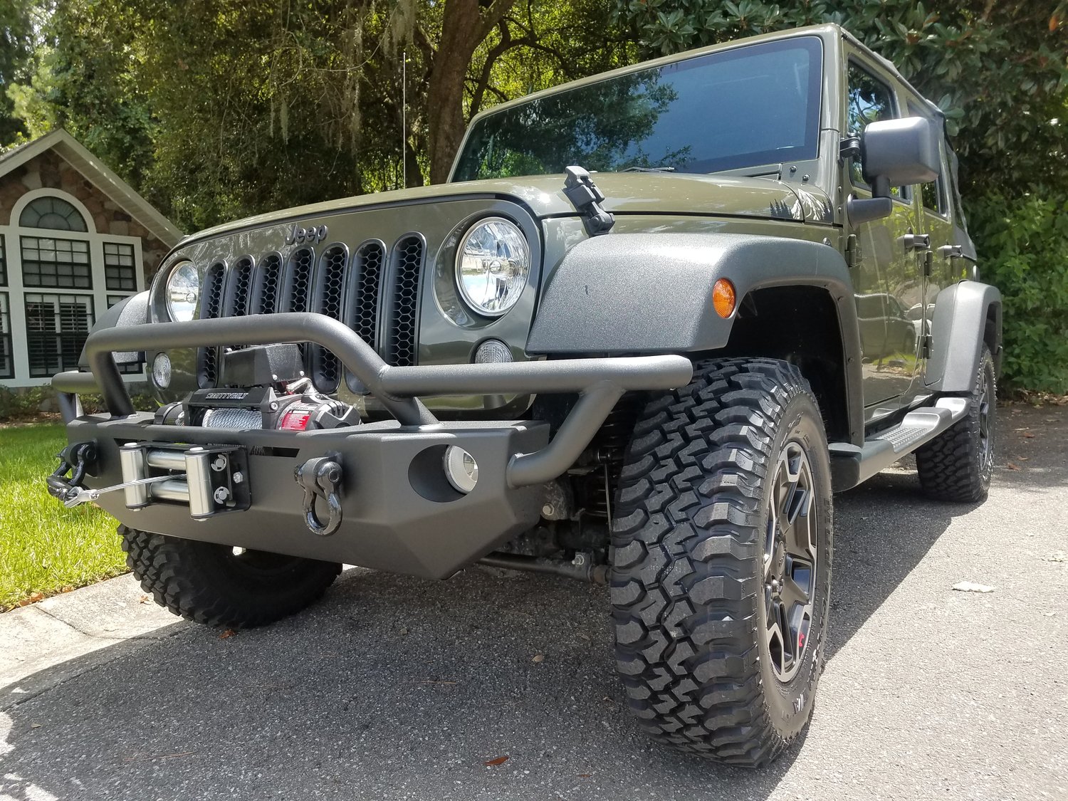 Quadratec QRC Front Winch Ready Bumper for 0718 Jeep Wrangler JK