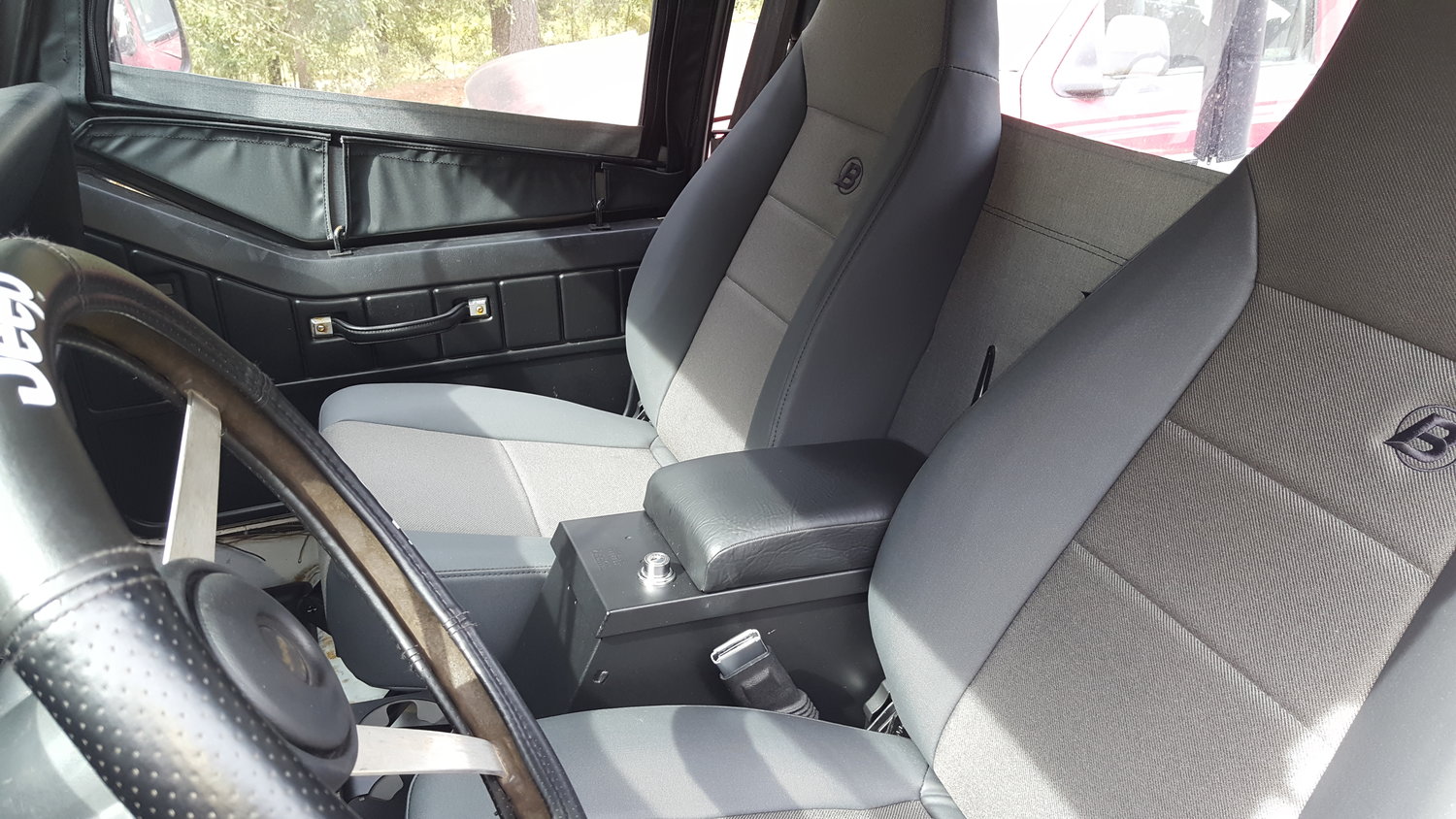 Tuffy Series II Security Console (6.5" Wide) for 9195 Jeep Wrangler YJ