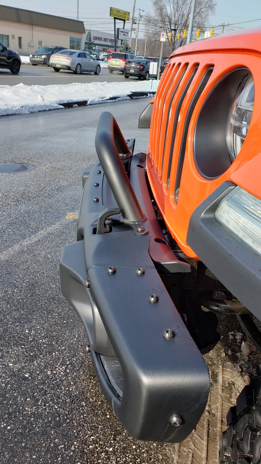 Warn 102355 Low Grille Guard Tube For 18 20 Jeep Wrangler