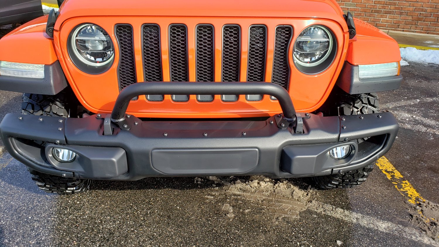 Warn 102355 Low Grille Guard Tube For 18 20 Jeep Wrangler