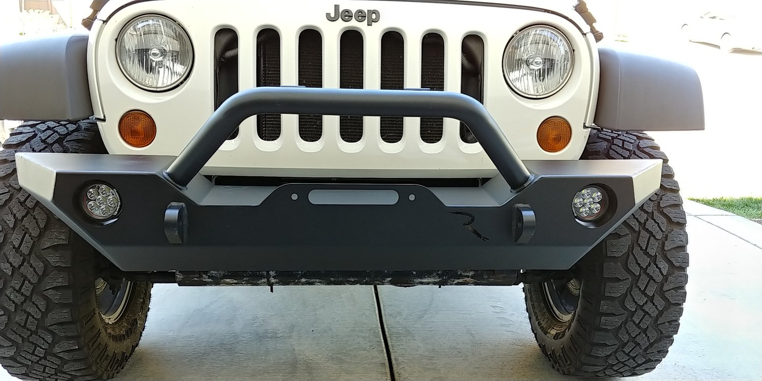 Rampage Products 99306 Rock Rage Front Bumper For 07 19