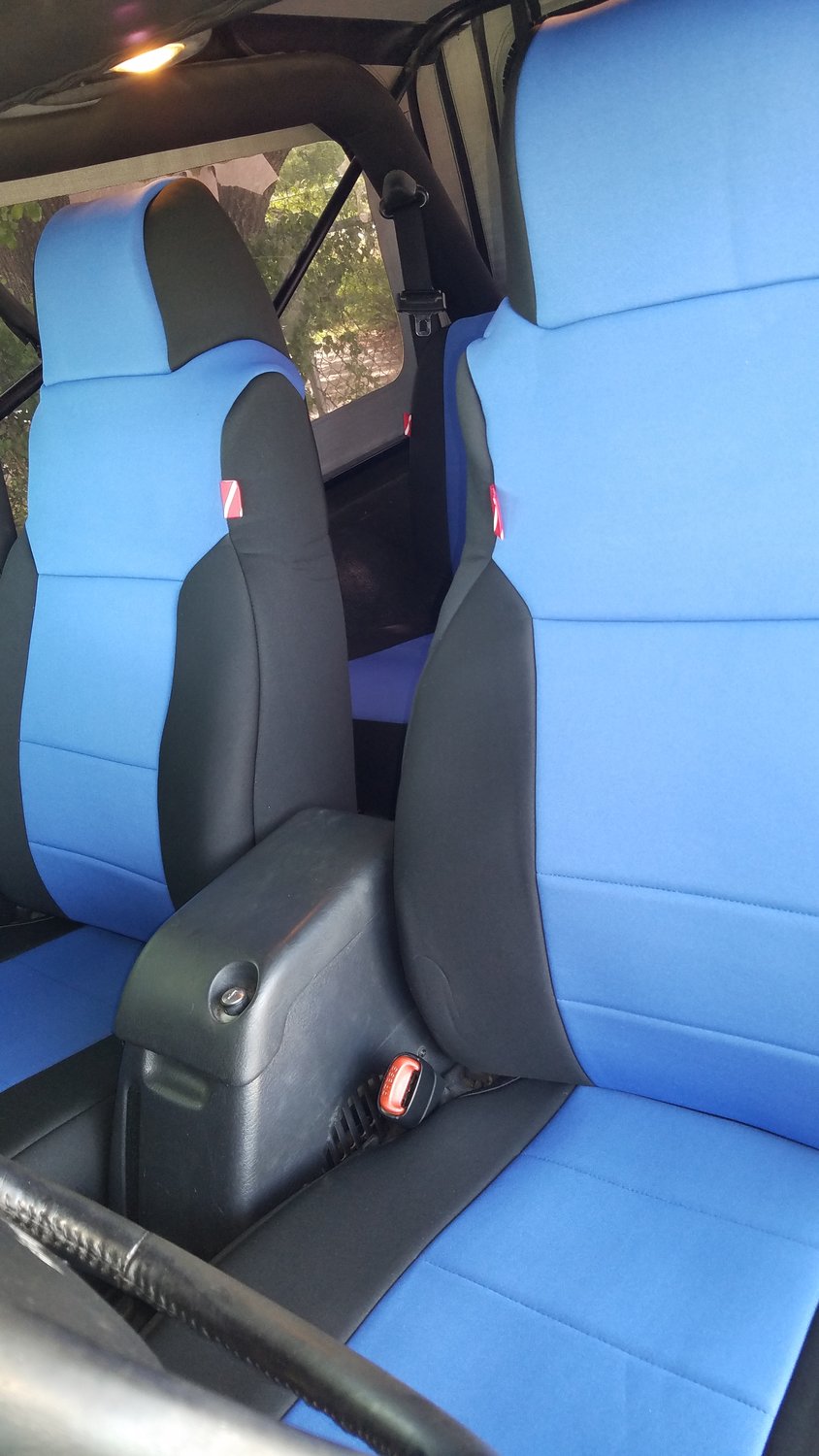 Diver Down Front and Rear Neoprene Seat Covers for 9706 Jeep Wrangler TJ Quadratec