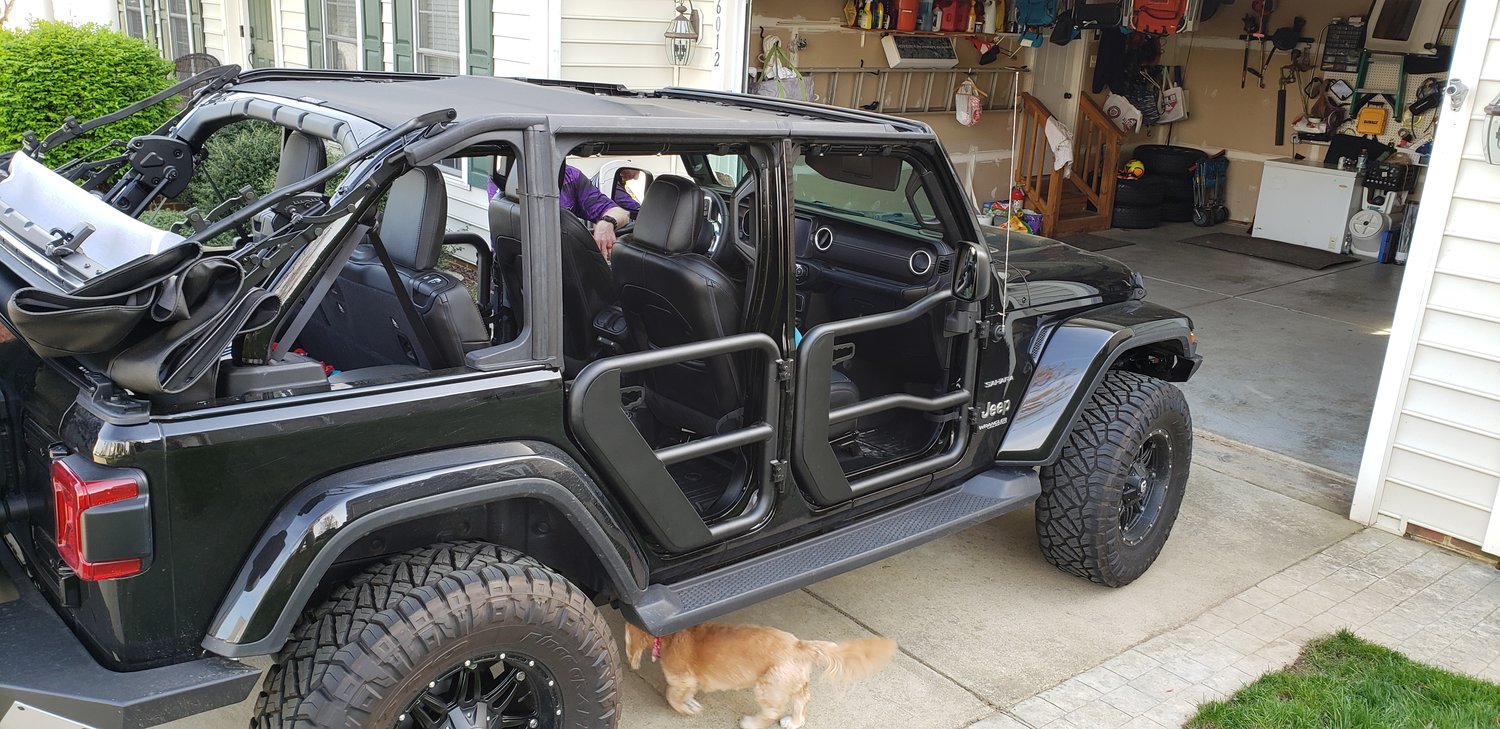 Rugged Ridge 11509 14 Fortis Rear Tube Doors For 18 19