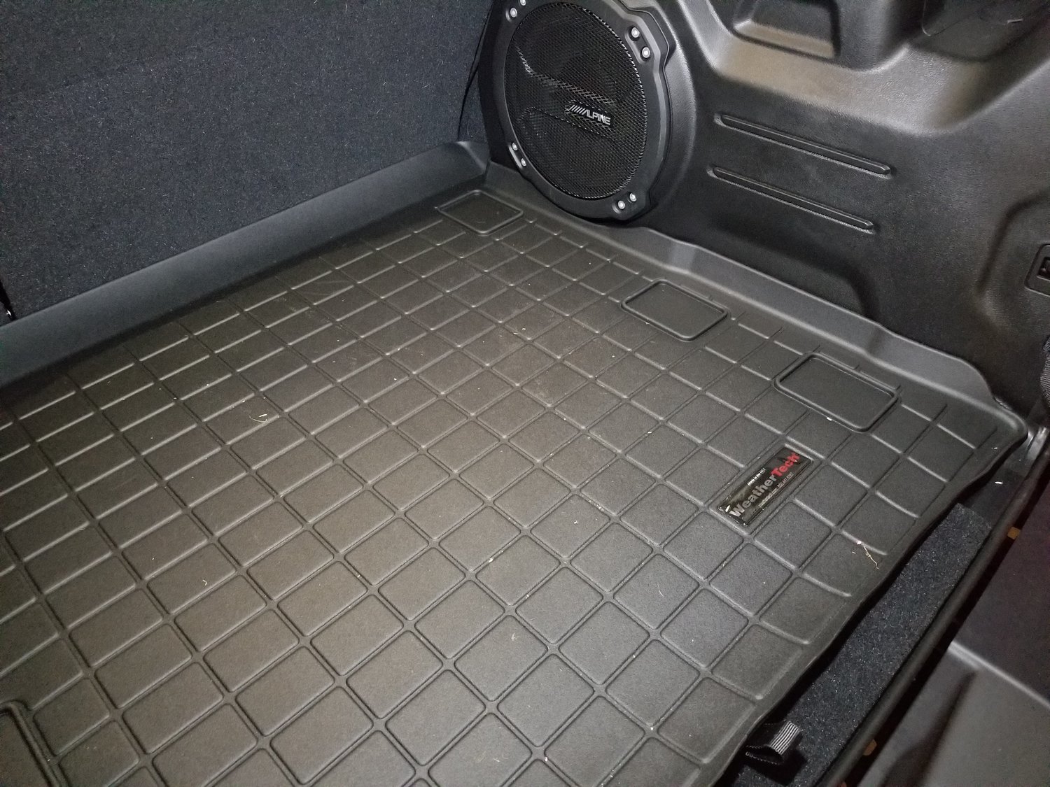 WeatherTech Rear Cargo Liner in Black for 1821 Jeep Wrangler JL