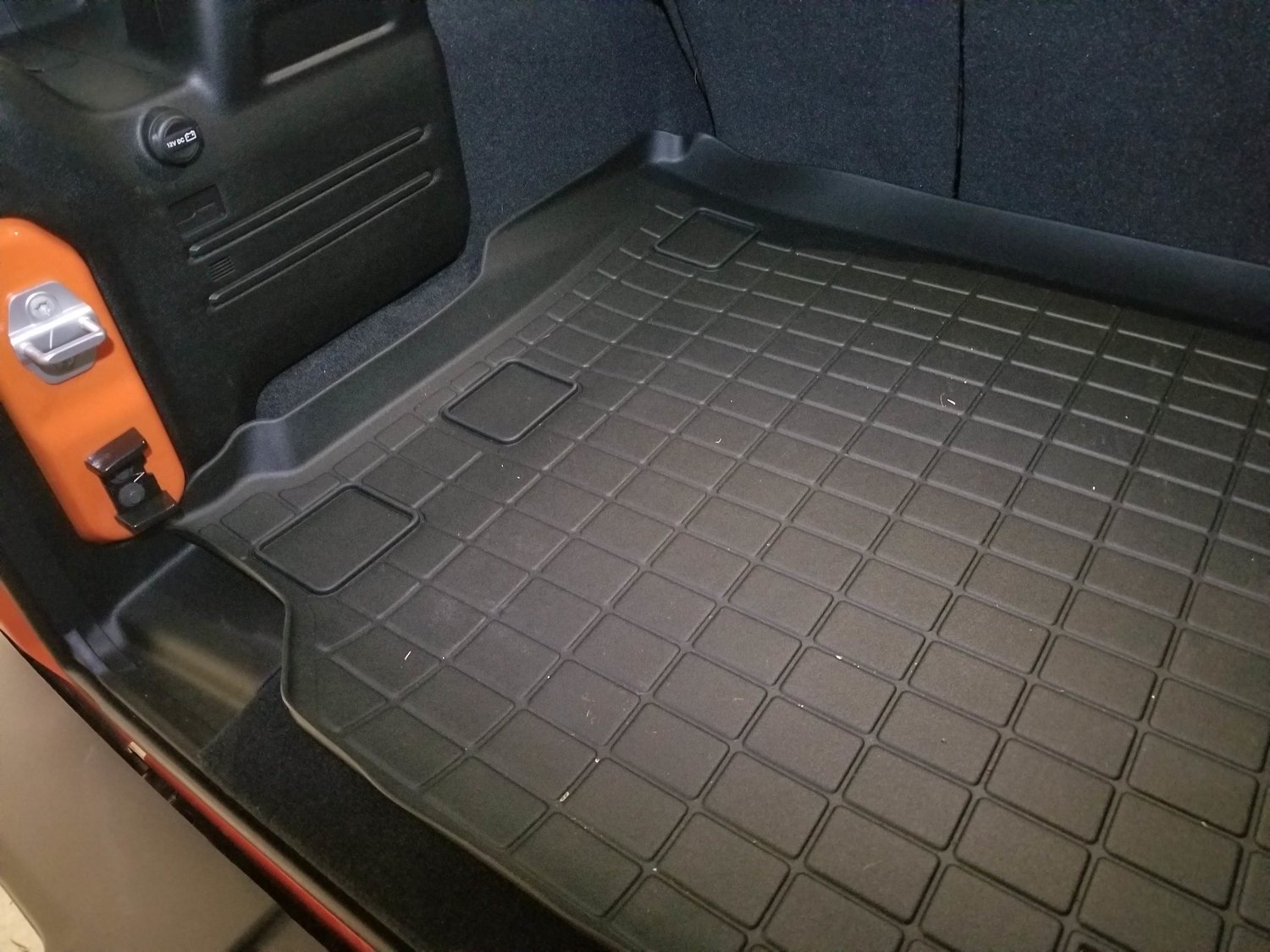 WeatherTech Rear Cargo Liner in Black for 1821 Jeep Wrangler JL