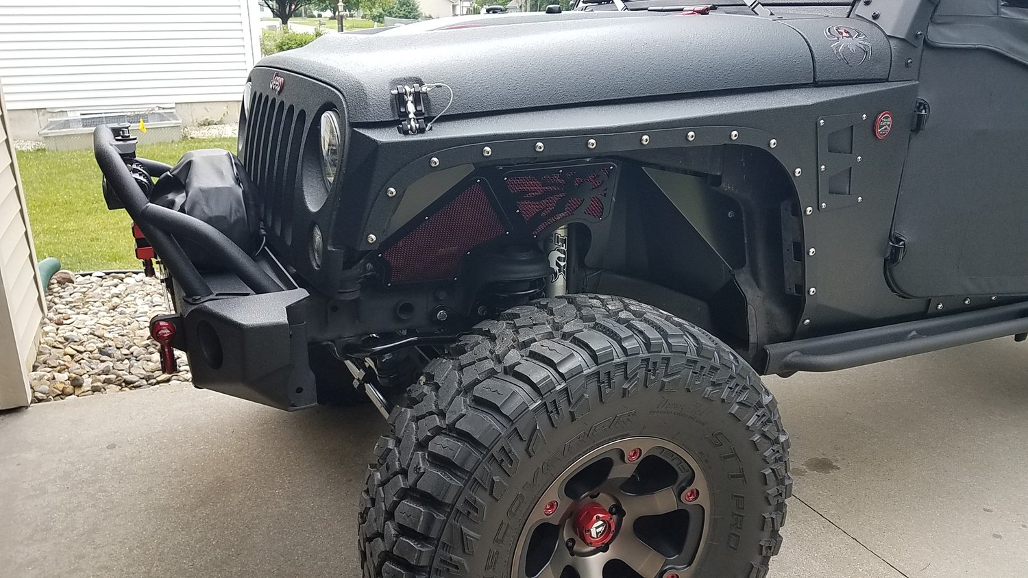 Poison Spyder Vented Inner Fender Kit for 0718 Jeep Wrangler JK