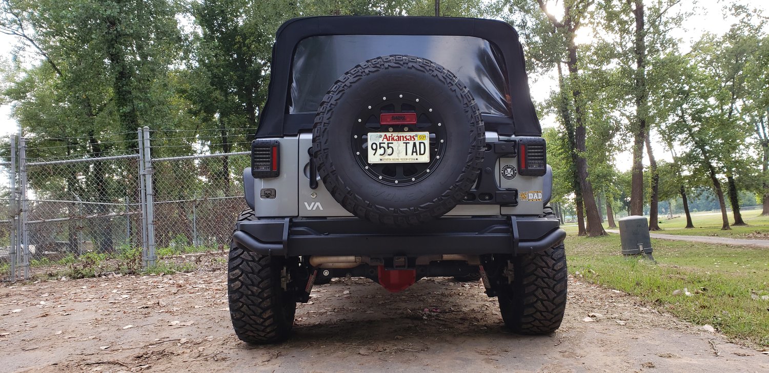 GP Factor License Plate Relocation Kit for 0718 Jeep Wrangler JK