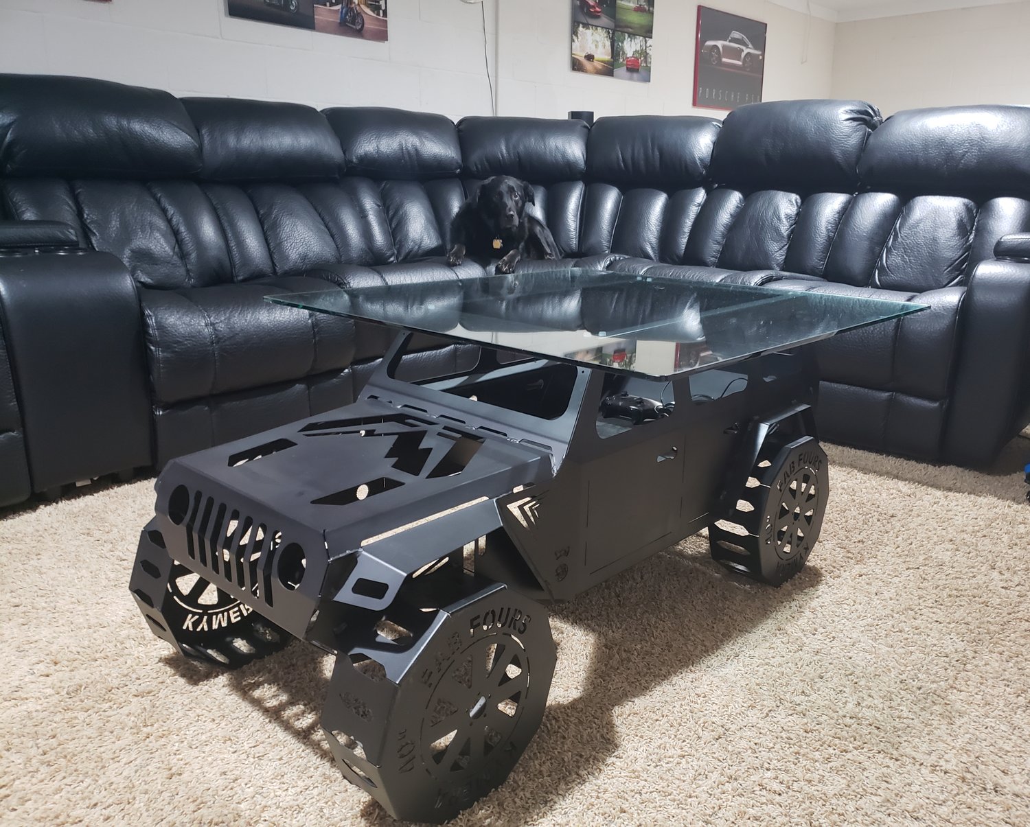 Fab Fours FFFPJPB Jeep Fire Pit Quadratec