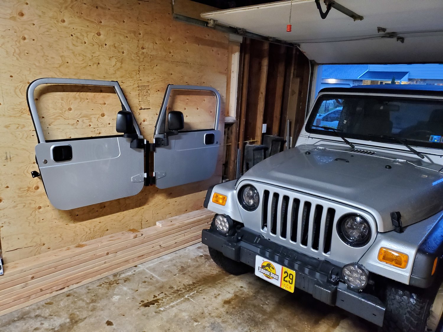 Jeep Wrangler Door Wall Mounts