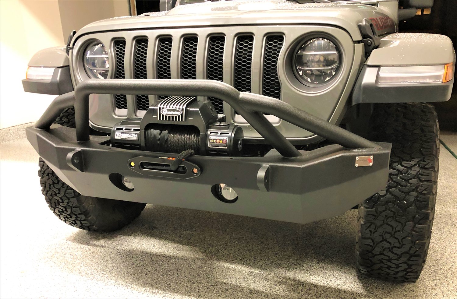 Fishbone Offroad FB22088 MidWidth Front Bumper for 1821 Jeep Wrangler JL & Gladiator JT